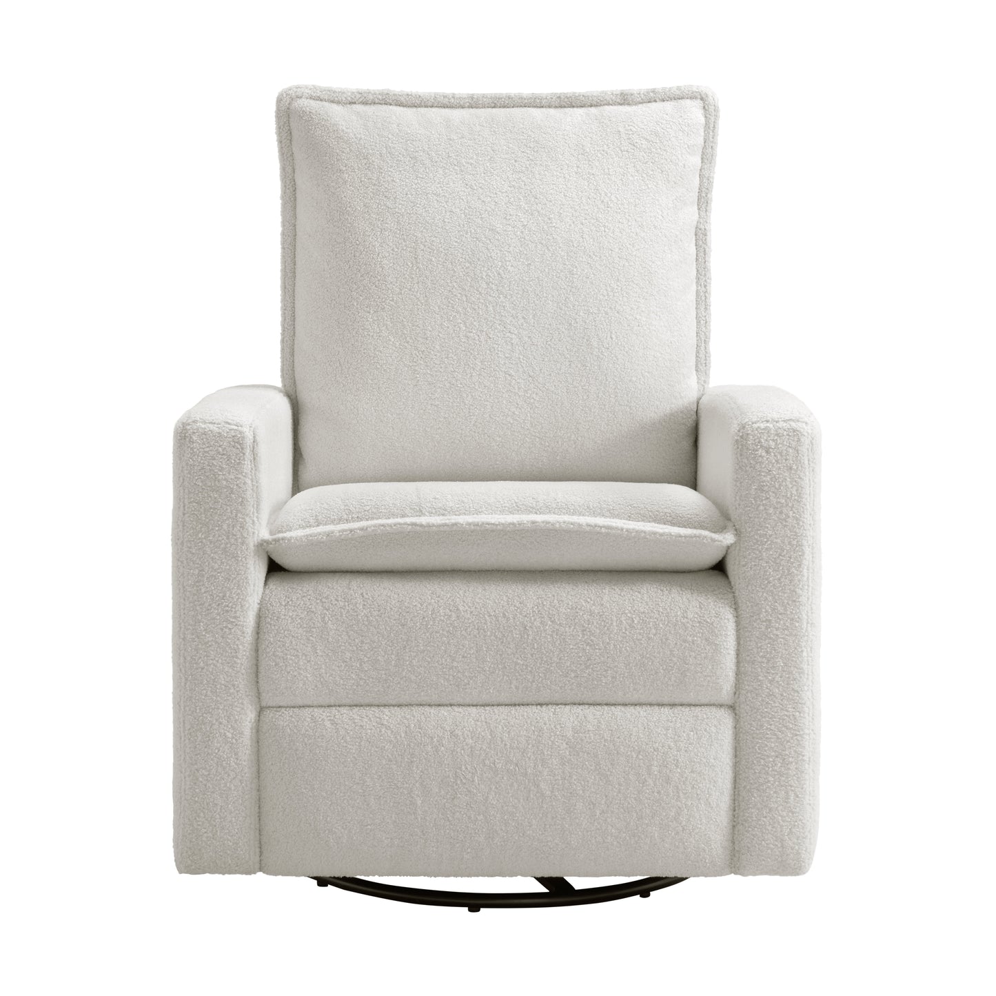 MAVA Coventry Glider Recliner Boucle White