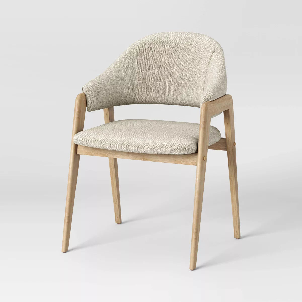 MAVA Open Back Upholstered Wood Frame Dining Chair 