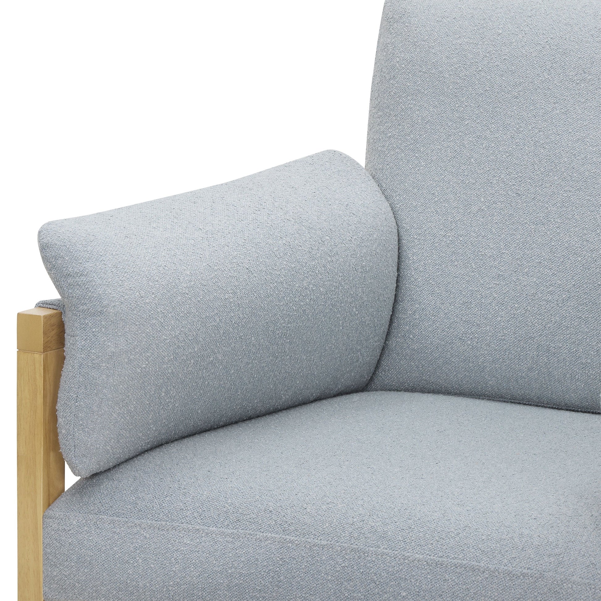 MAVA Accent Chair with Removable Cushions by Drew, Cornflower Blue