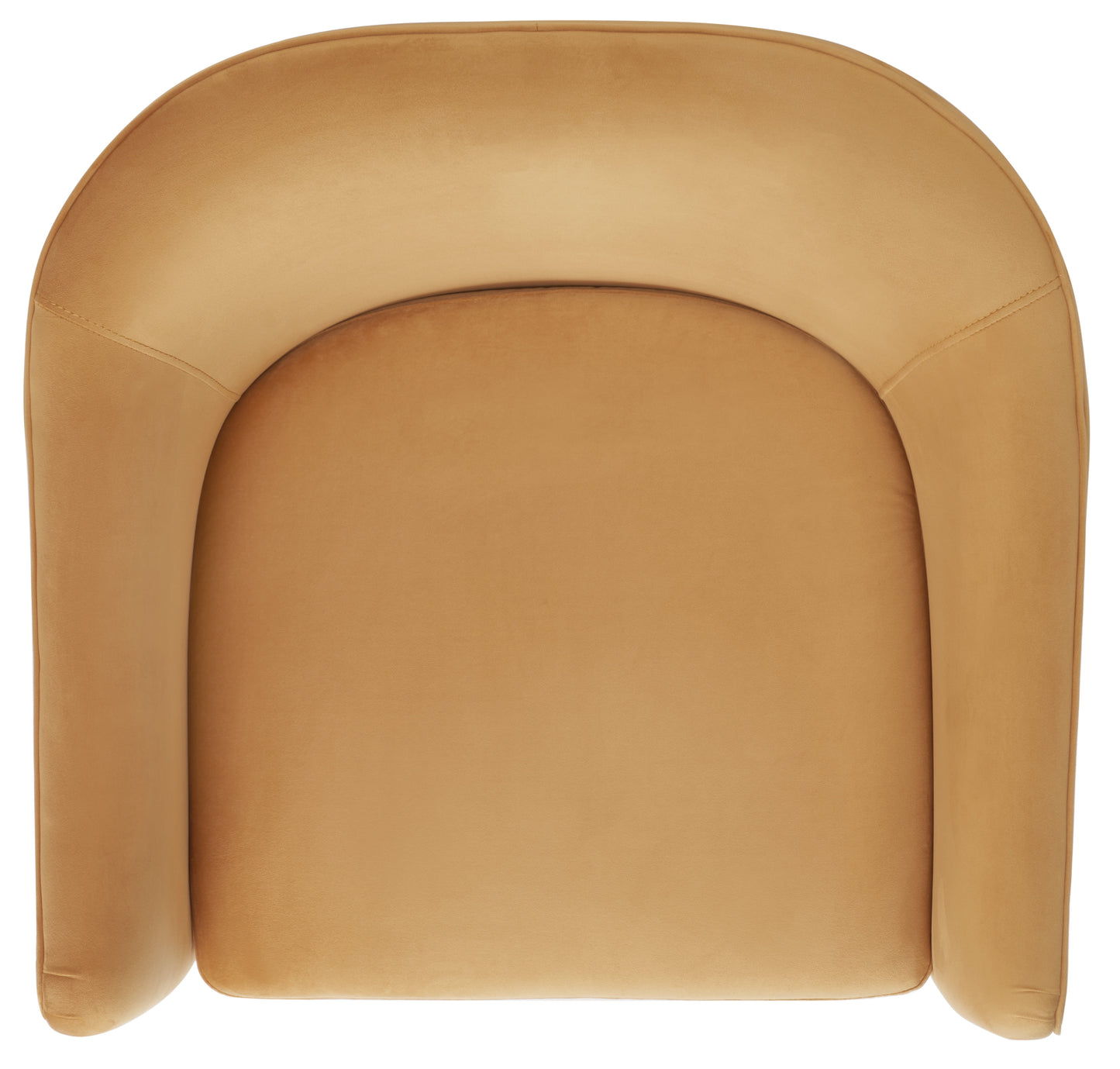 MAVA Modern Velvet Solid Accent Chair, Pumpkin Orange