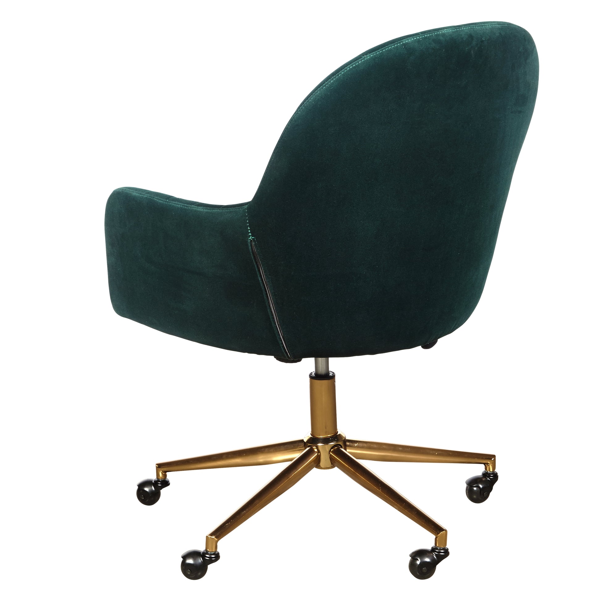 MAVA Office Chair in Emerald Green Velvet