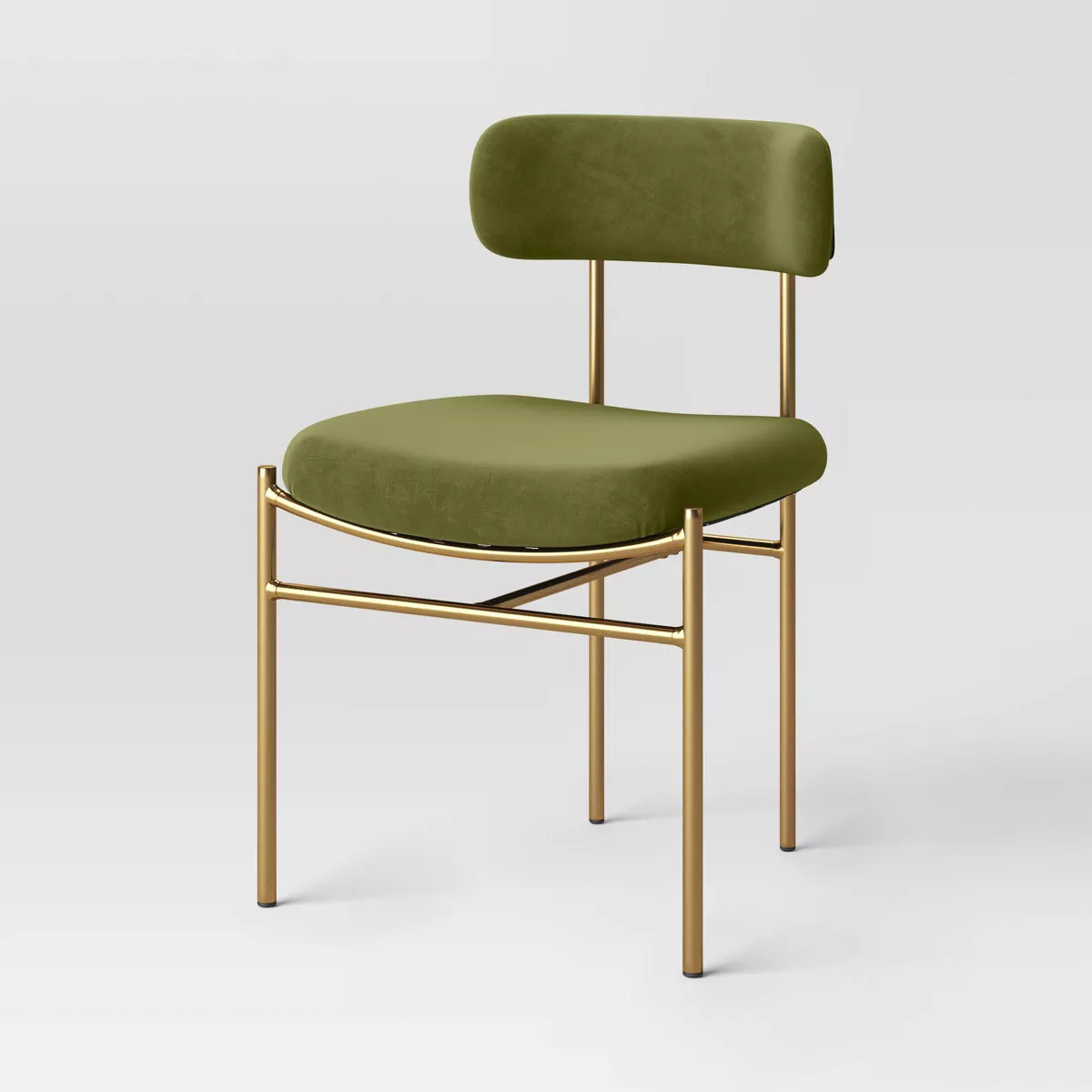 MAVA Dining Chair with Brass Legs 