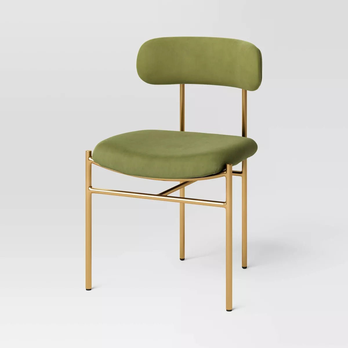 MAVA Dining Chair with Brass Legs 