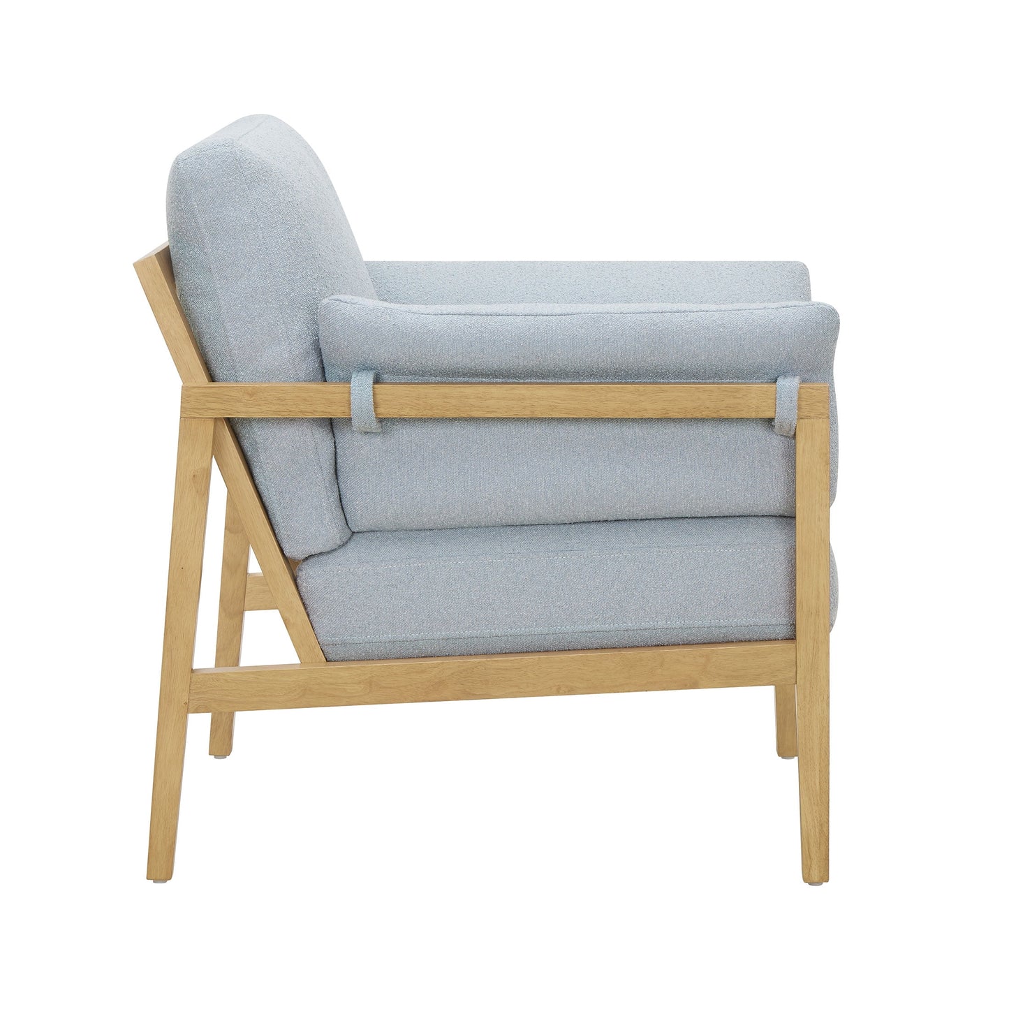 MAVA Accent Chair with Removable Cushions by Drew, Cornflower Blue