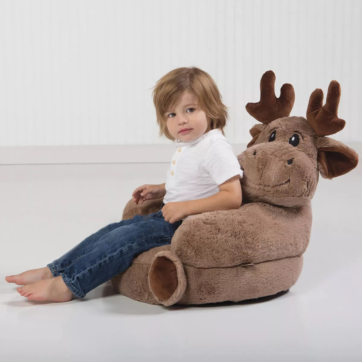 MAVA Moose Plush Character Kids' Chair 