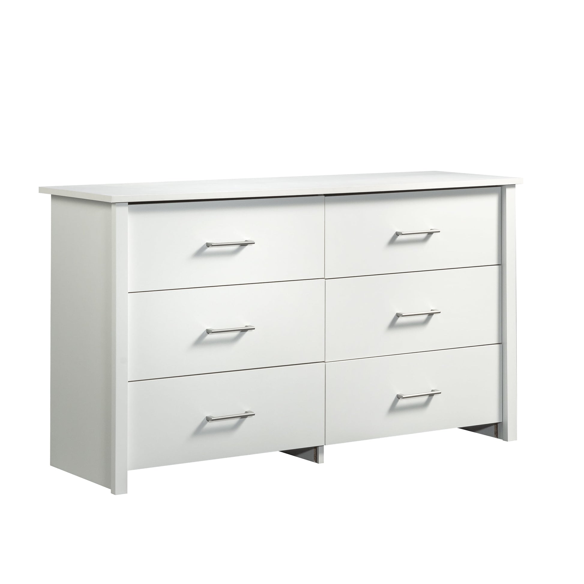 MAVA 6-Drawer Dresser, Soft White Finish