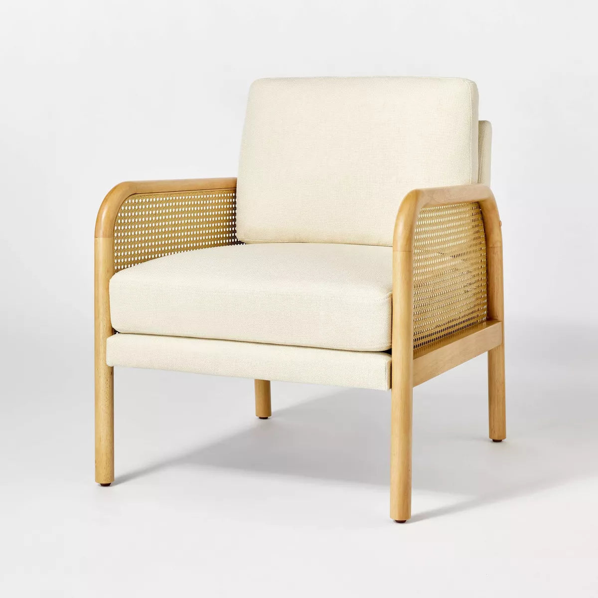 MAVA Cane Accent Chair Cream 