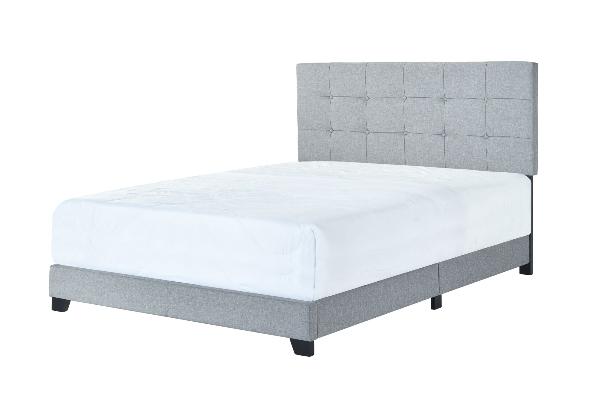 MAVA Gray Panel Bed, Queen