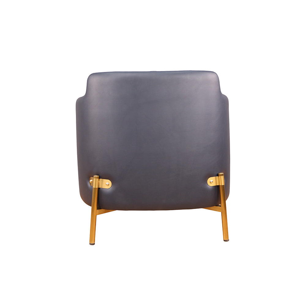 MAVA Luxury Leather Chair, Elegant Upholstered Arm Chair