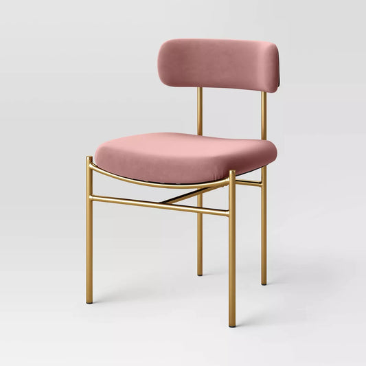 MAVA Dining Chair with Brass Legs 