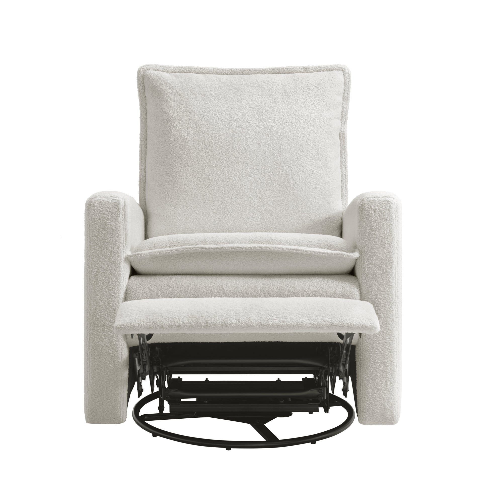 MAVA Coventry Glider Recliner Boucle White