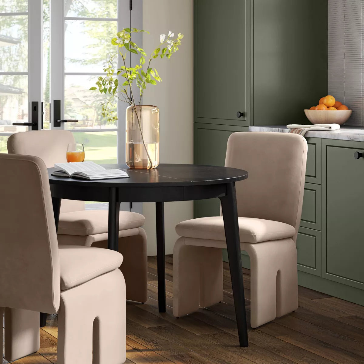 MAVA Dining Chair Dark Tan - Threshold