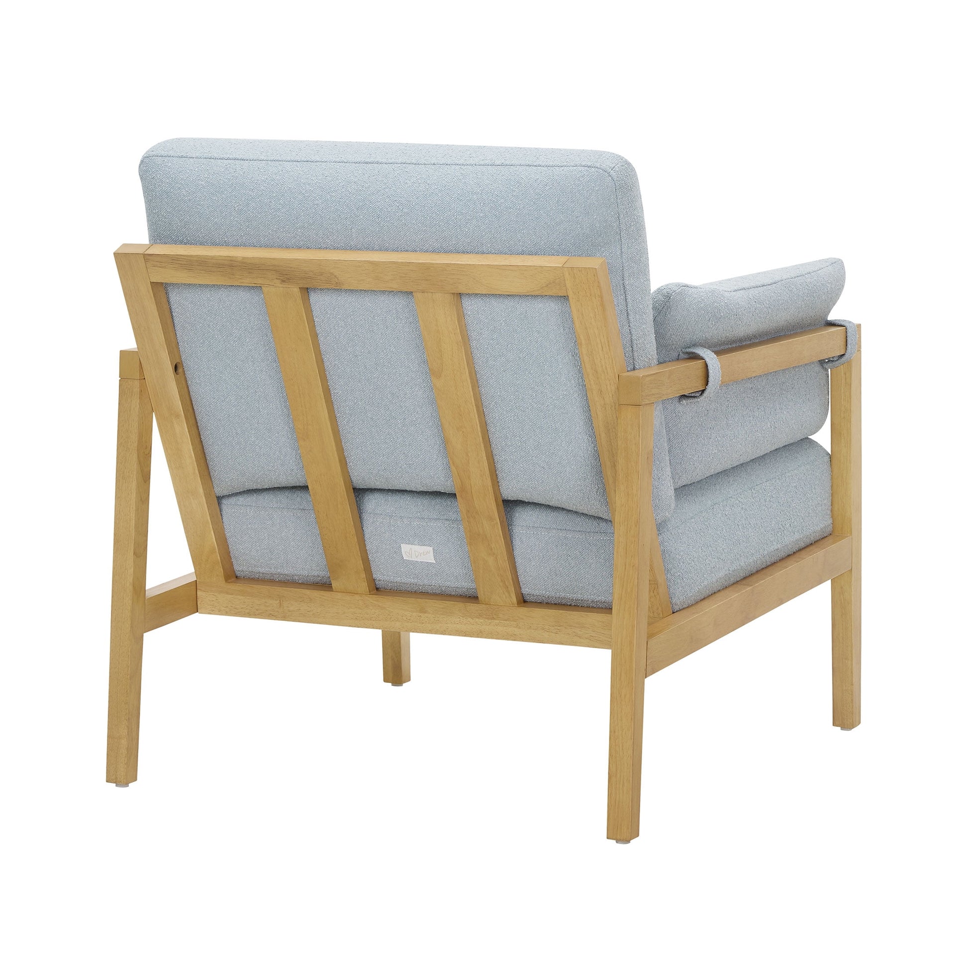 MAVA Accent Chair with Removable Cushions by Drew, Cornflower Blue