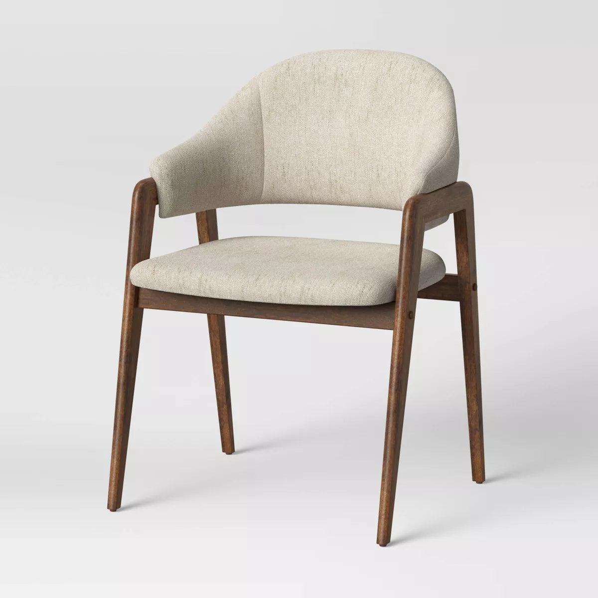 MAVA Open Back Upholstered Wood Frame Dining Chair 