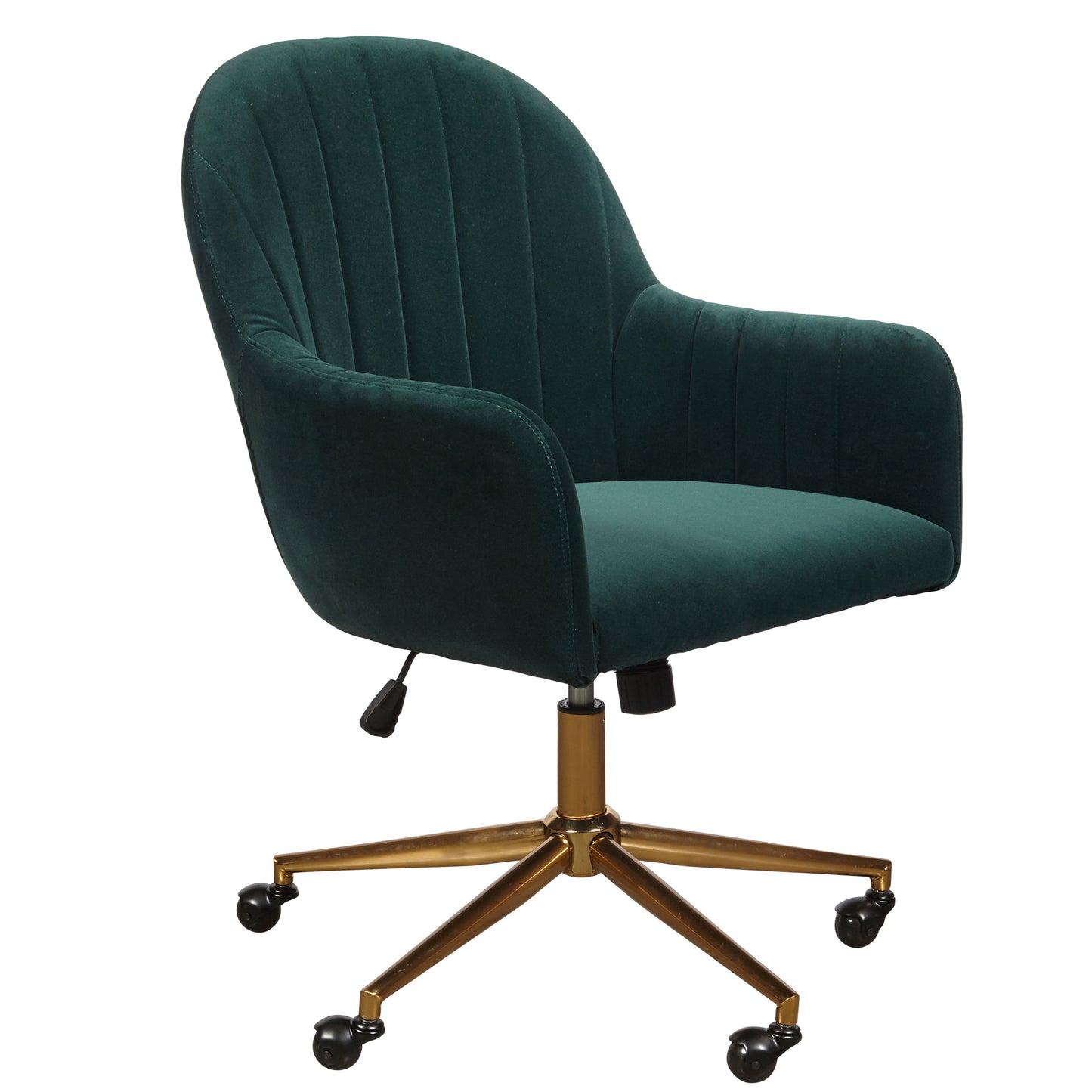 MAVA Office Chair in Emerald Green Velvet