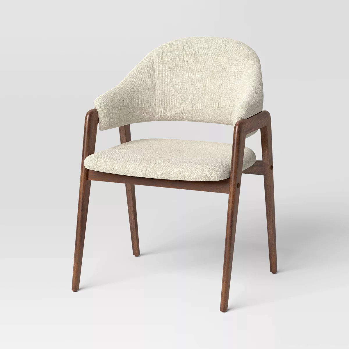 MAVA Open Back Upholstered Wood Frame Dining Chair 