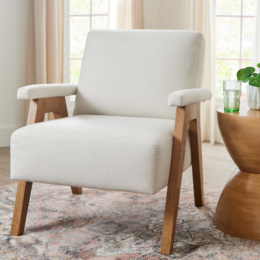 MAVA Accent Chair, Cream