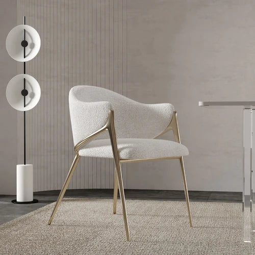 MAVA Modern Metal & Velvet Dining Chair - Chic & Versatile Seating Solution