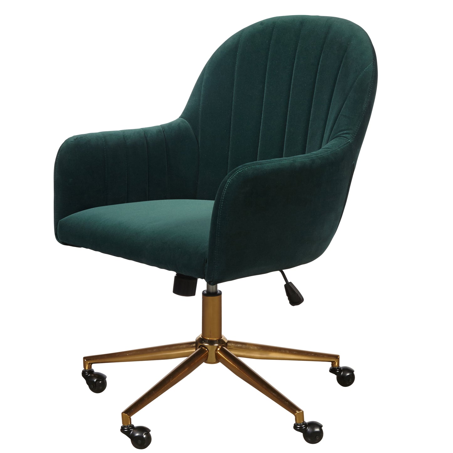 MAVA Office Chair in Emerald Green Velvet