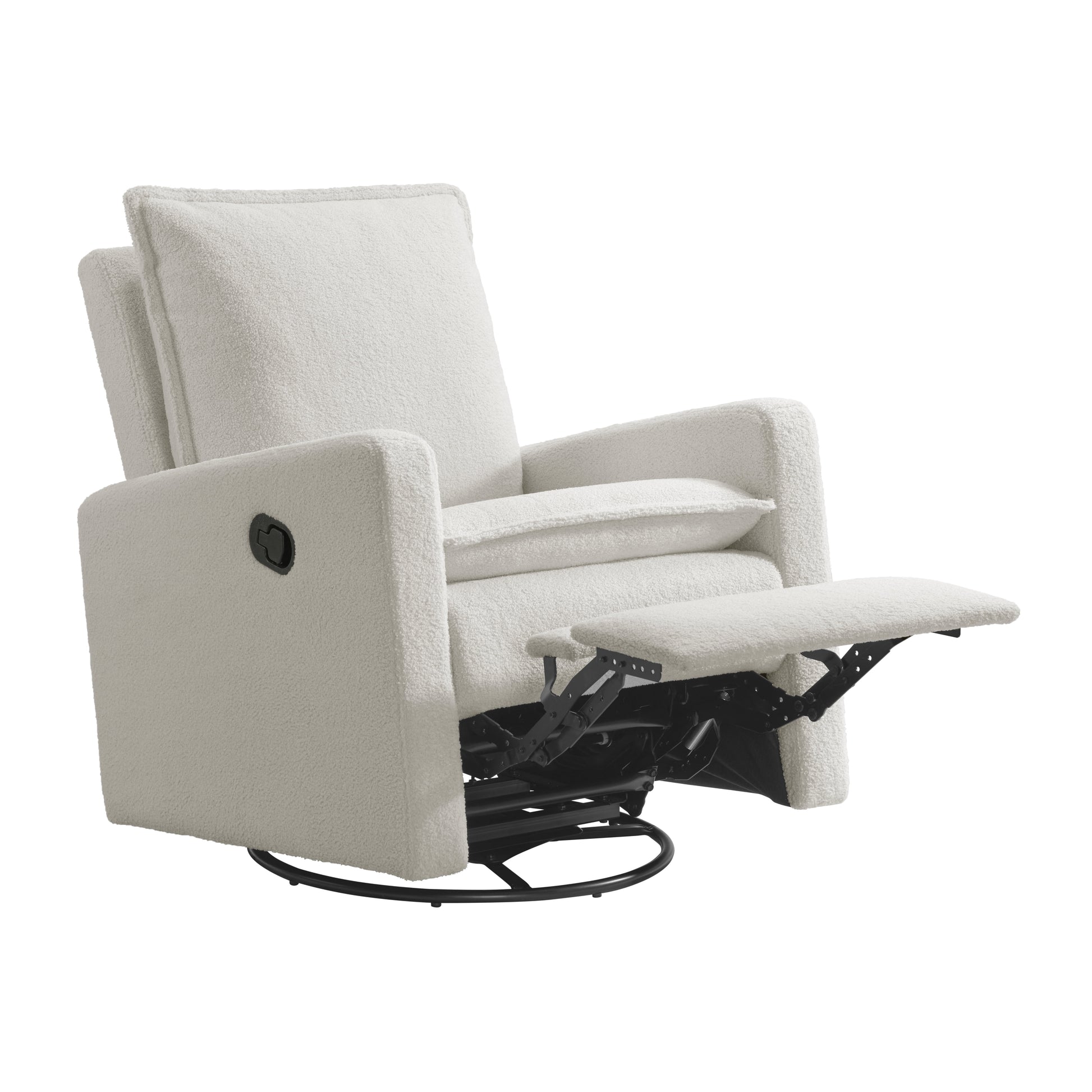 MAVA Coventry Glider Recliner Boucle White