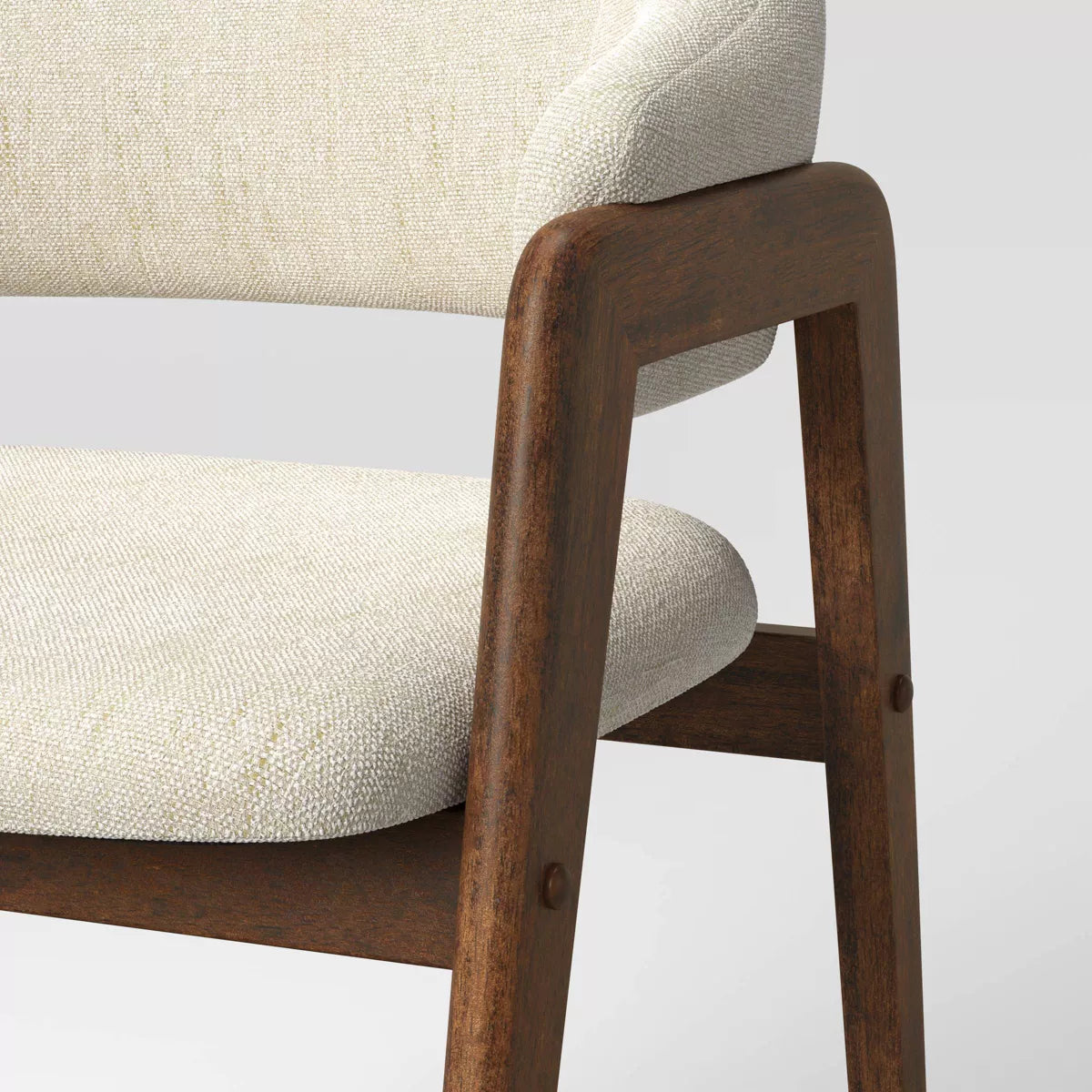 MAVA Open Back Upholstered Wood Frame Dining Chair 