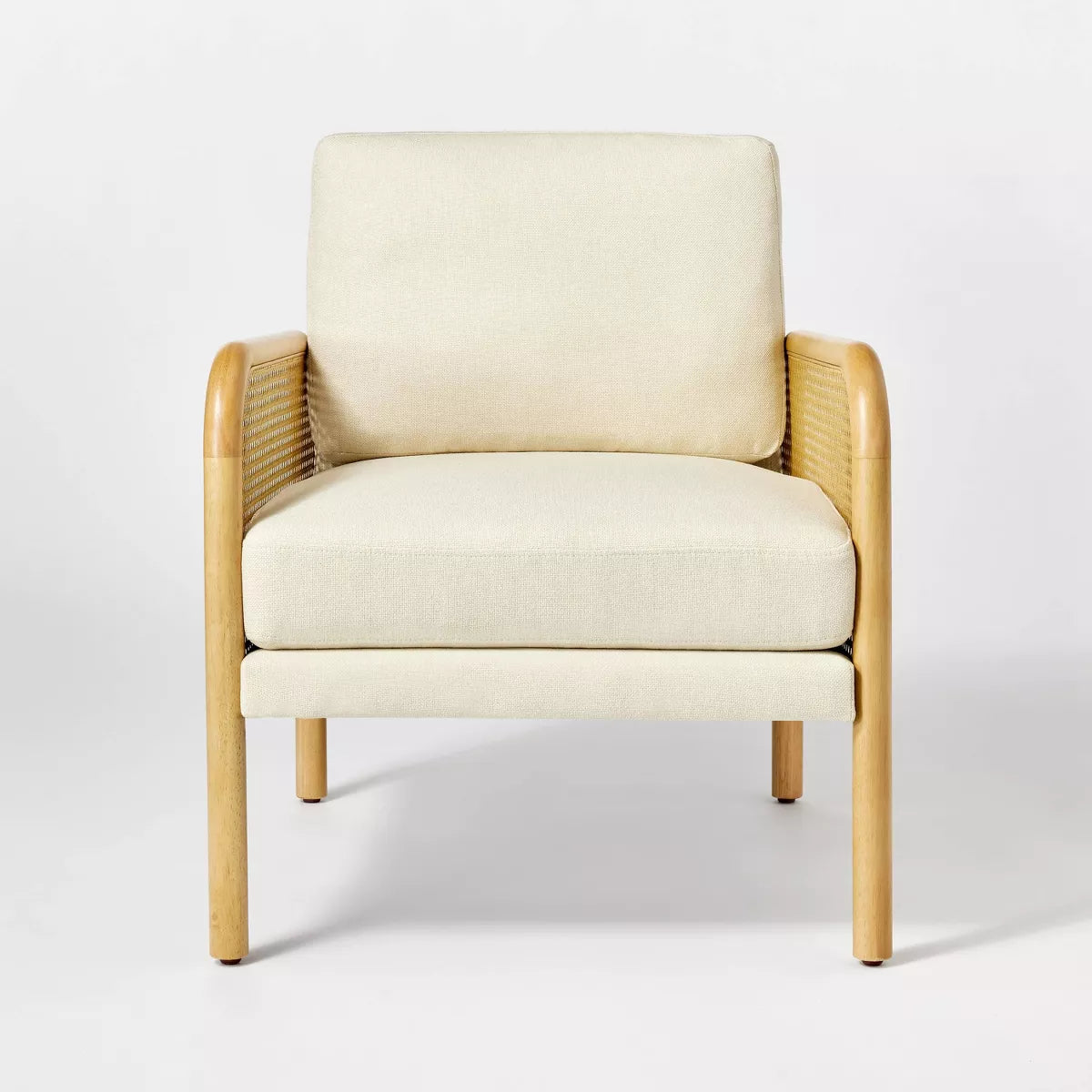 MAVA Cane Accent Chair Cream 