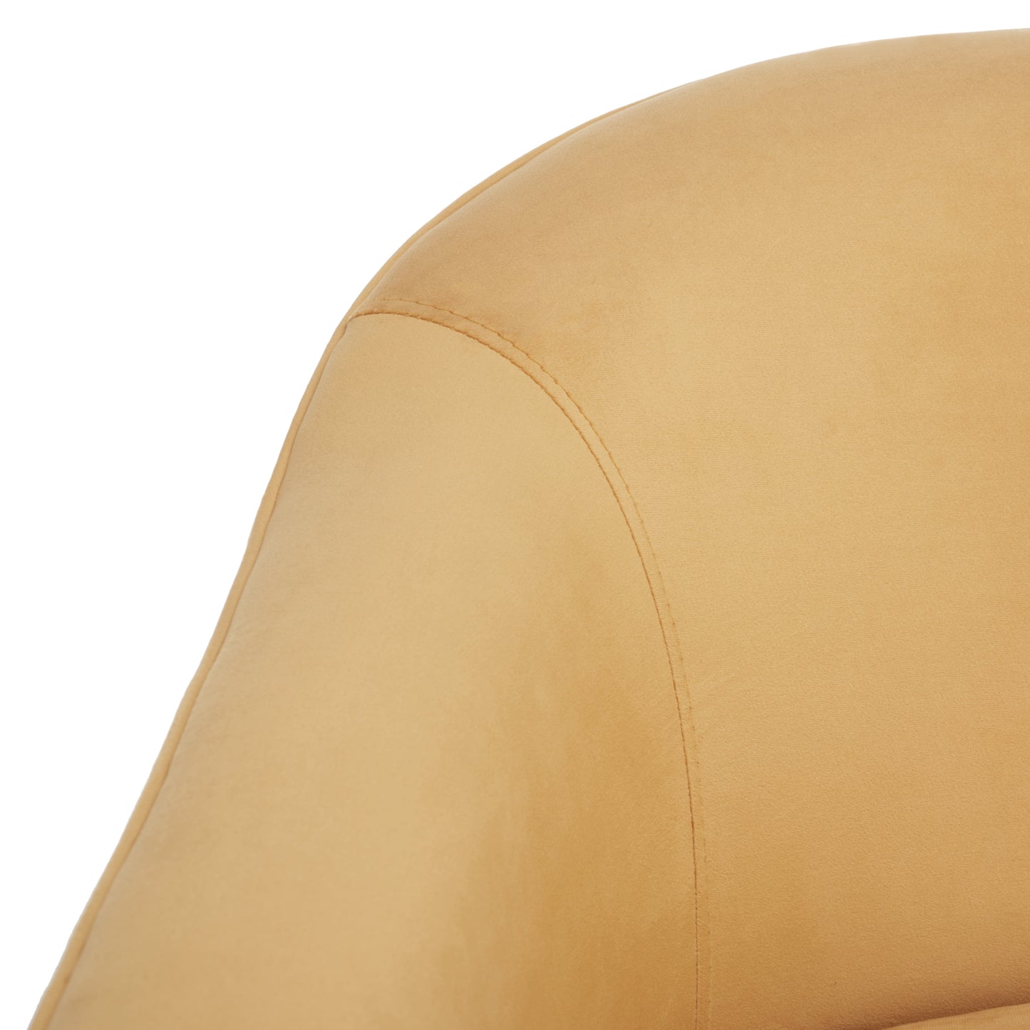 MAVA Modern Velvet Solid Accent Chair, Pumpkin Orange