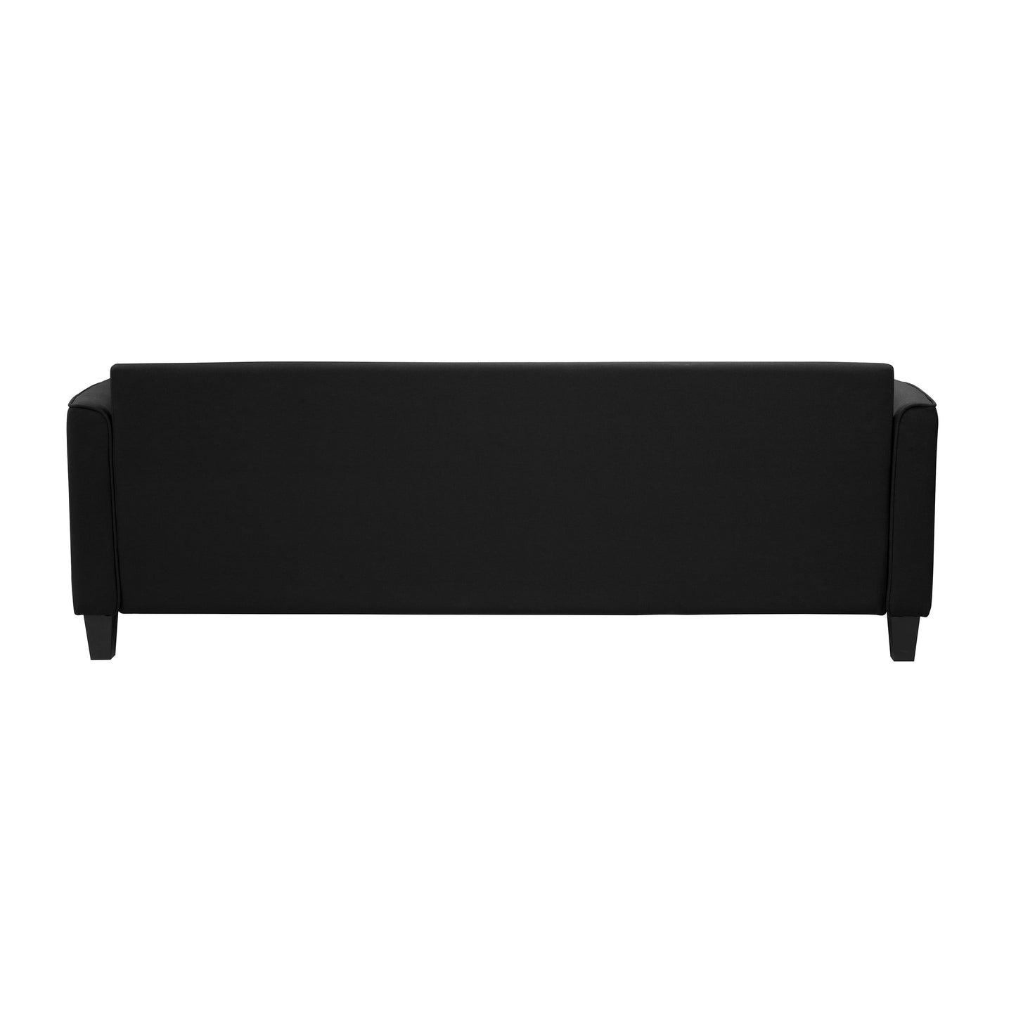 MAVA 3 Seat Classic Modern Sofa, Black