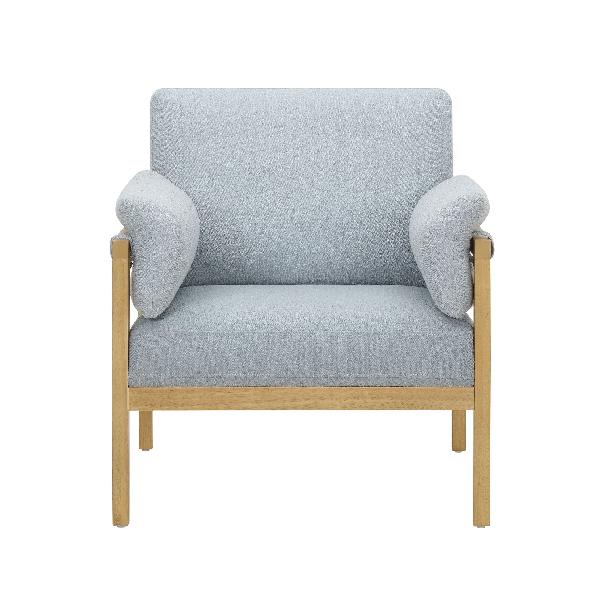 MAVA Accent Chair with Removable Cushions by Drew, Cornflower Blue