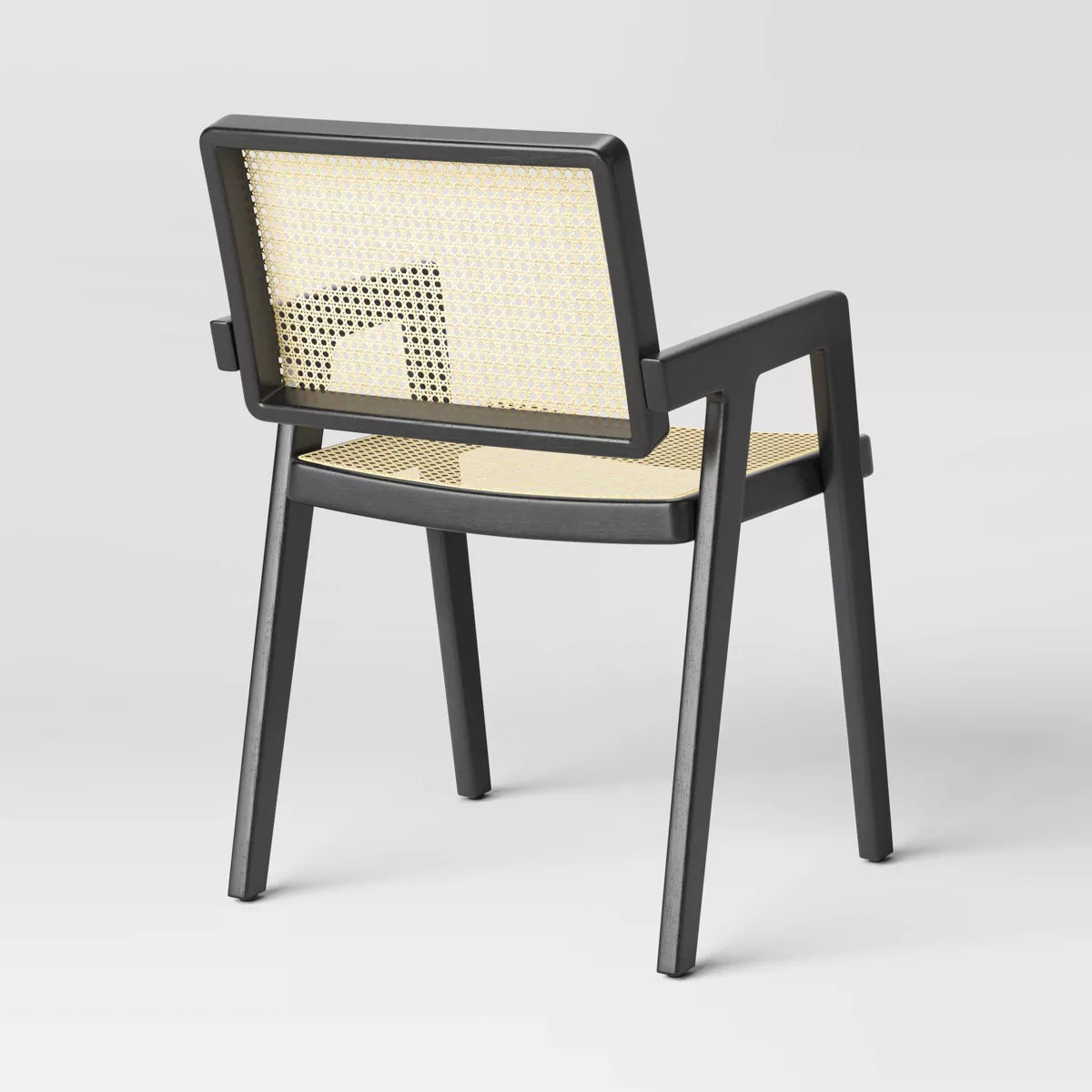 MAVA Wood Framed Woven Panel Dining Chair 