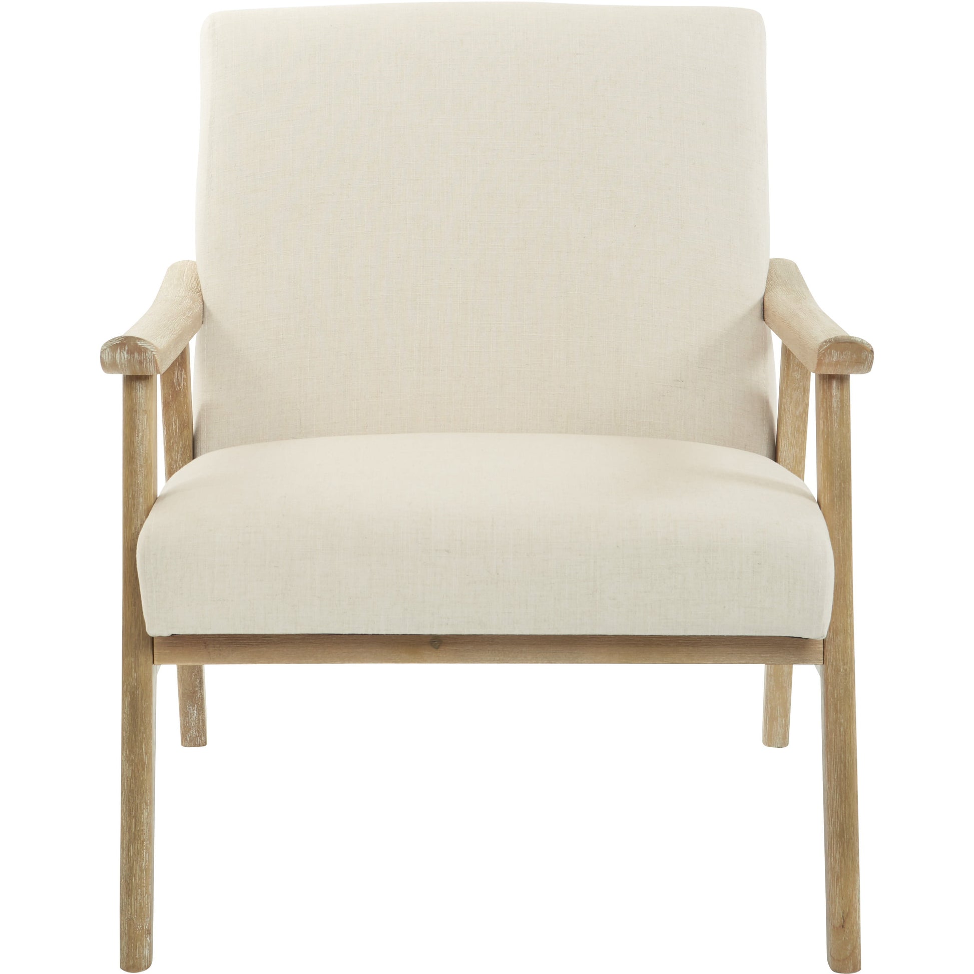 MAVA Chair in Linen Fabric with Brushed Finished Frame