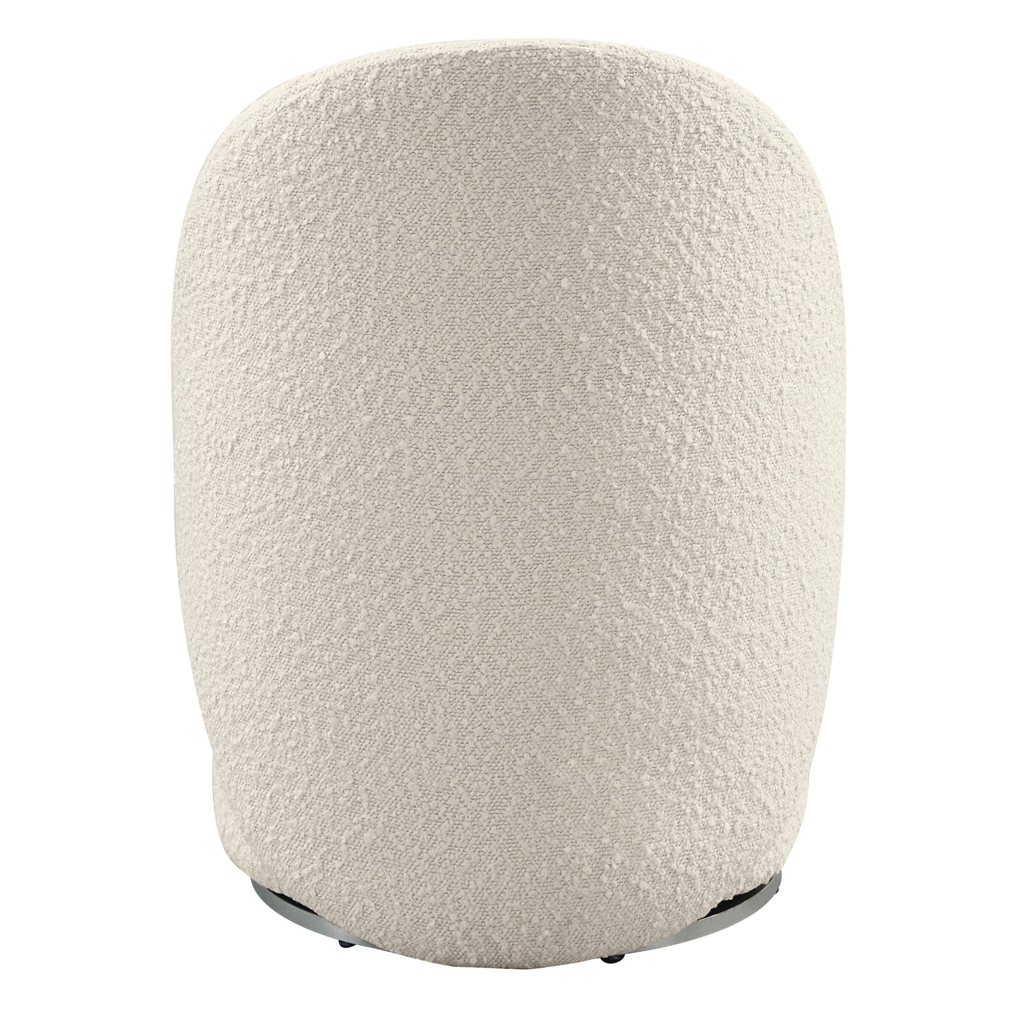 MAVA Fabric Swivel Vanity Chair in Textured Cream Fabric