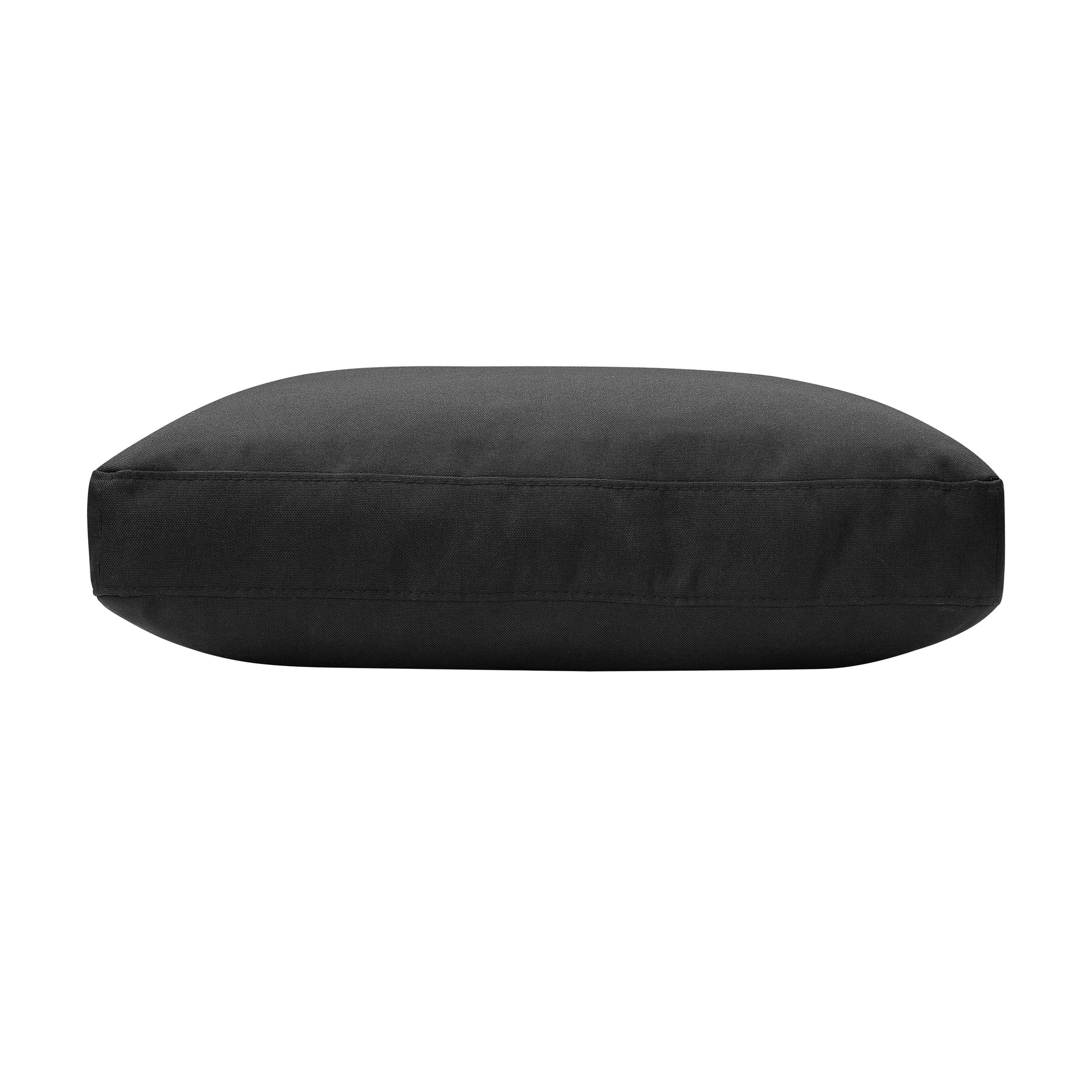 MAVA 3 Seat Classic Modern Sofa, Black