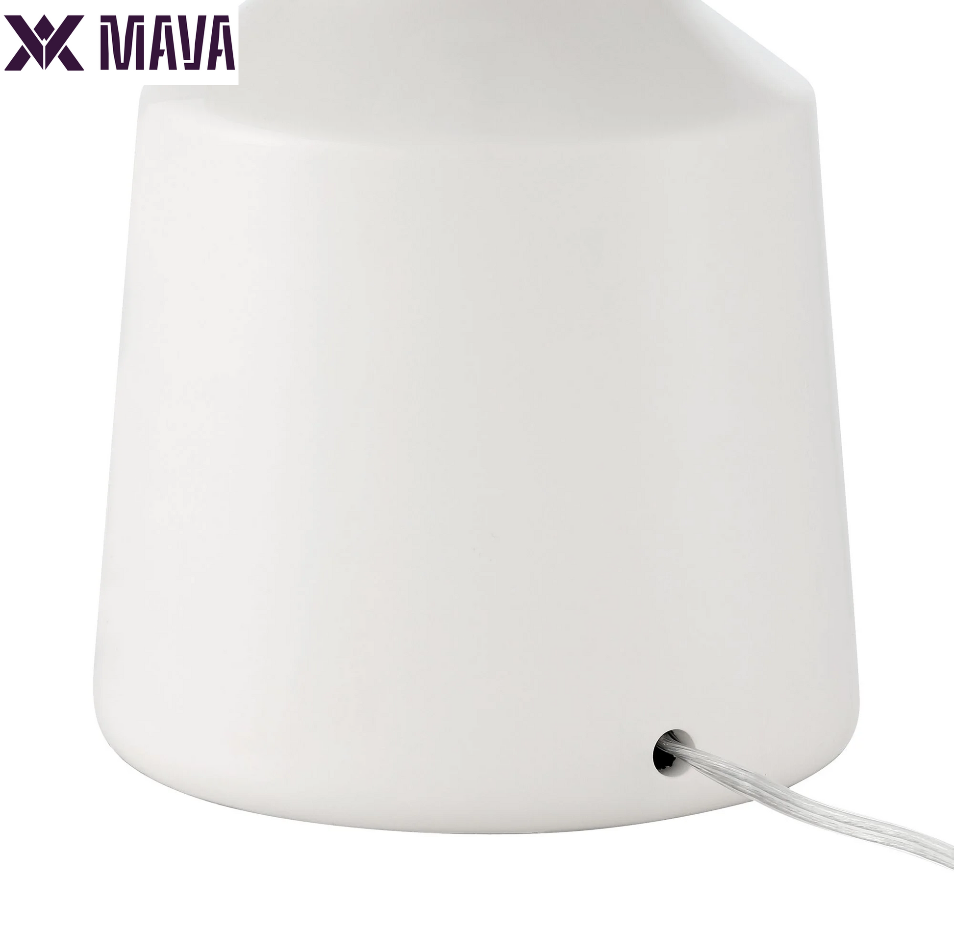 MAVA 20 1/2" High Small Modern Coastal Accent Table Lamps Set of 2 White Ceramic White Shade Living Room Bedroom