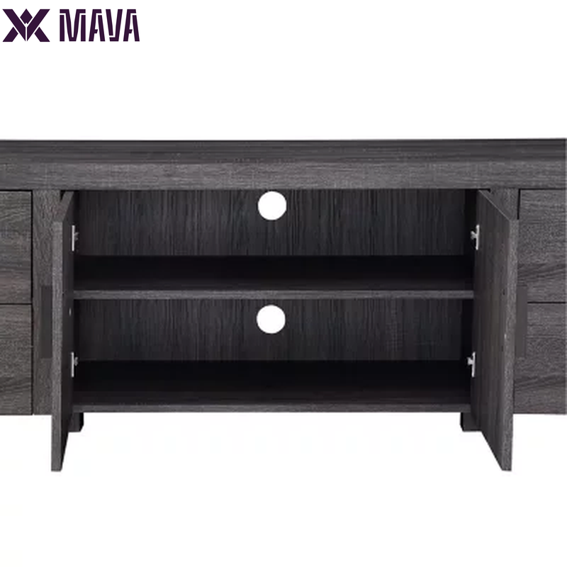 MAVA 70" Industrial TV Stand, Charcoal