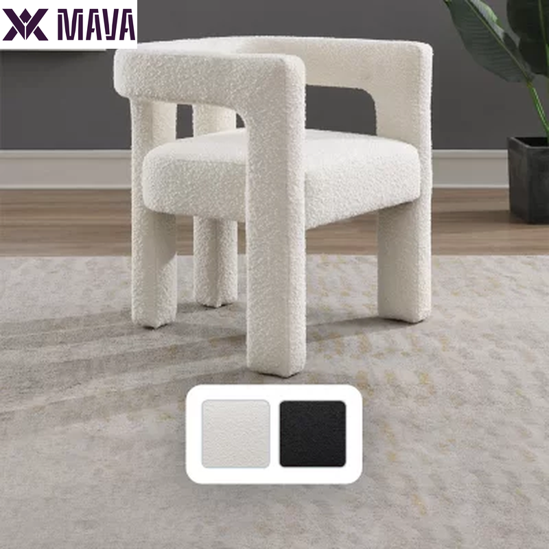 MAVA Boucle Fabric Dining Chair, Assorted Colors