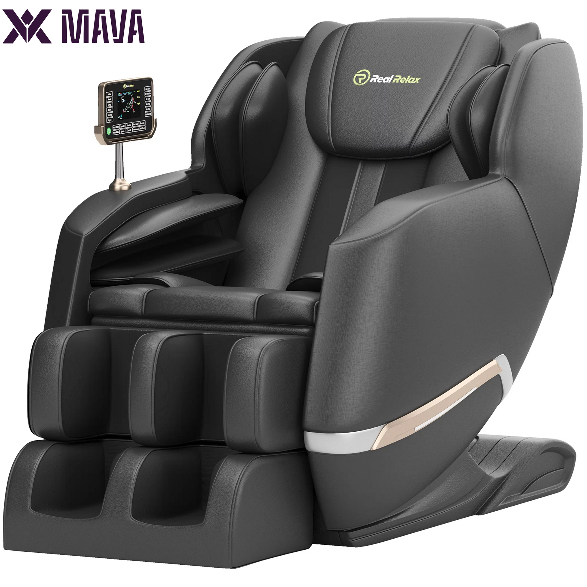 MAVA Full Body Zero Gravity Shiatsu Recliner Electric Massage Chair, Black