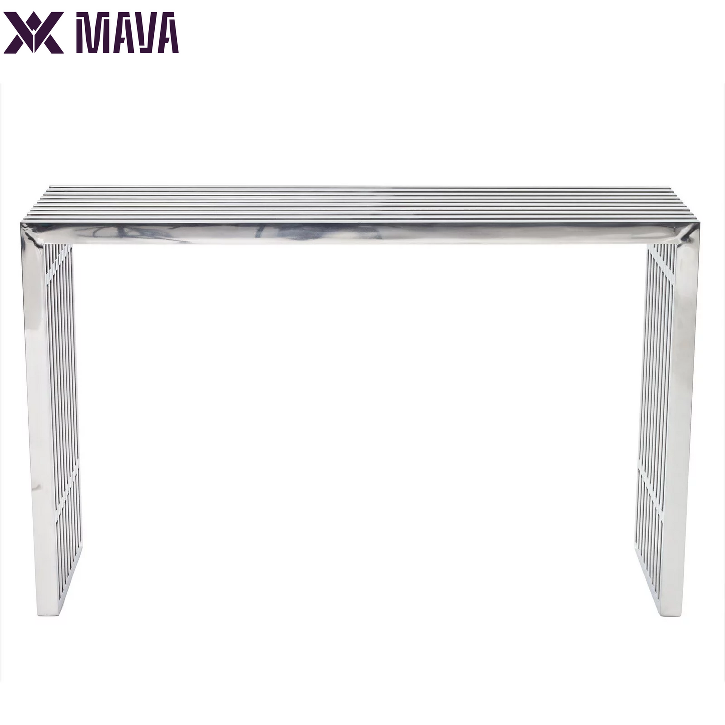 MAVA Console Table, Silver