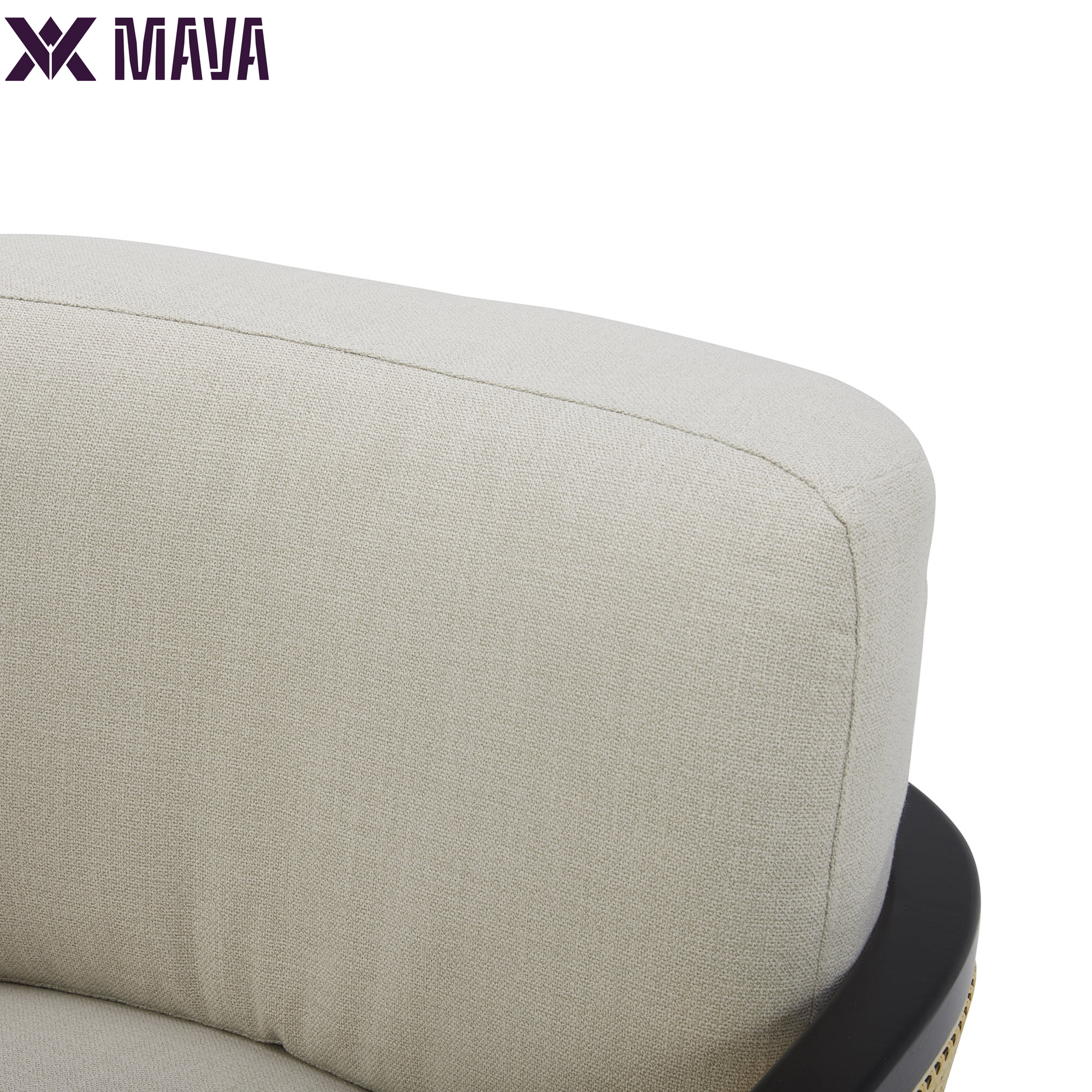 MAVA Cane Swivel Chair