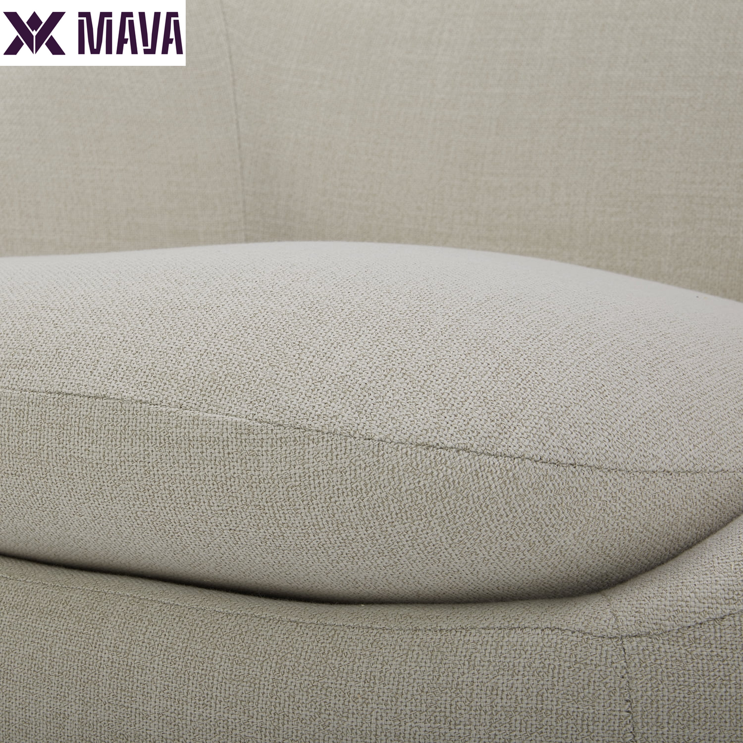 MAVA Swivel Chair, Linen