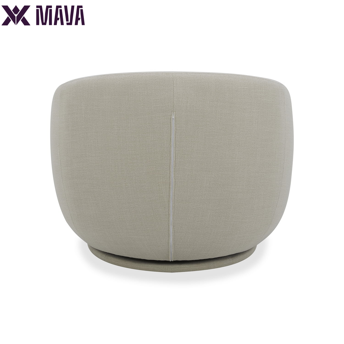 MAVA Swivel Chair, Linen