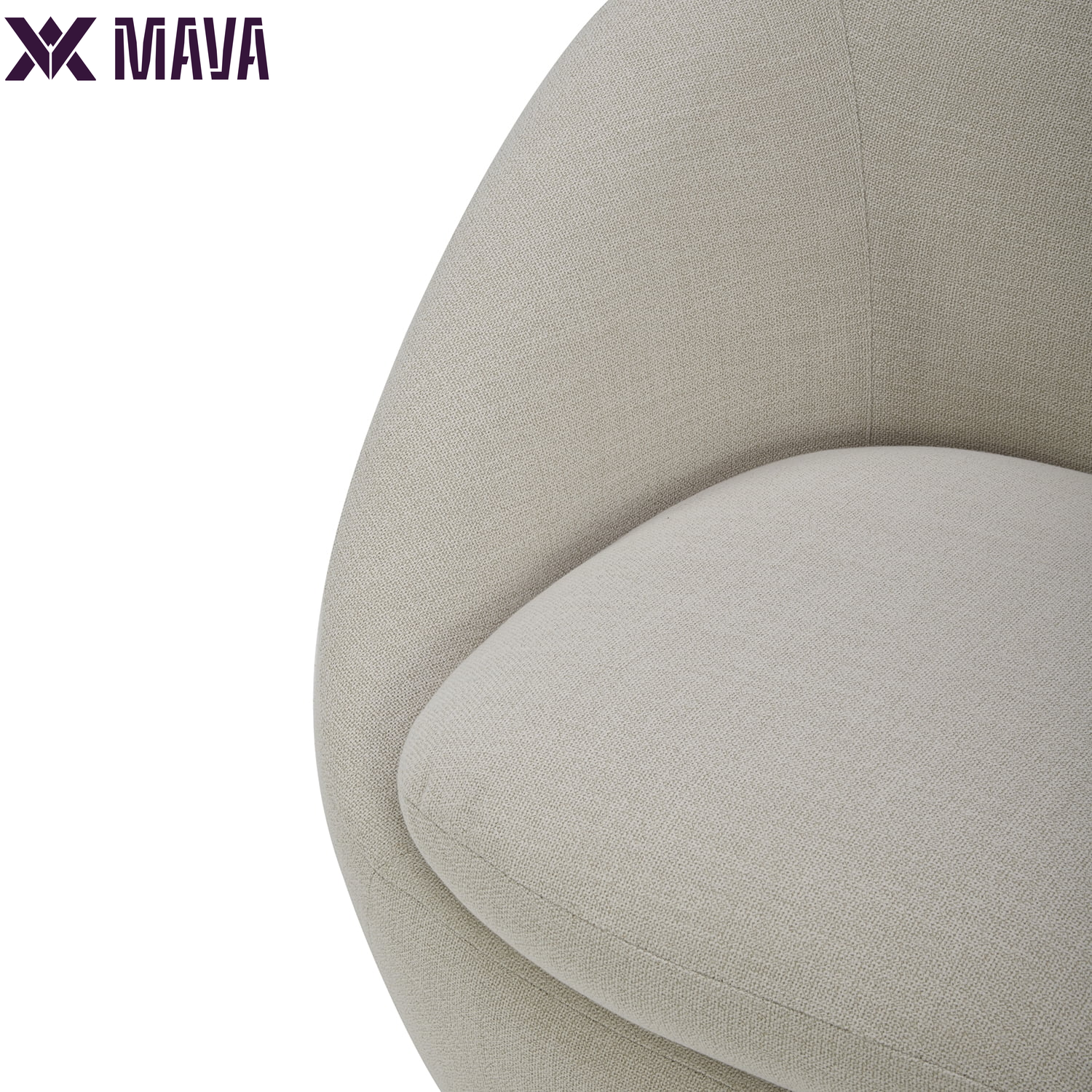 MAVA Swivel Chair, Linen