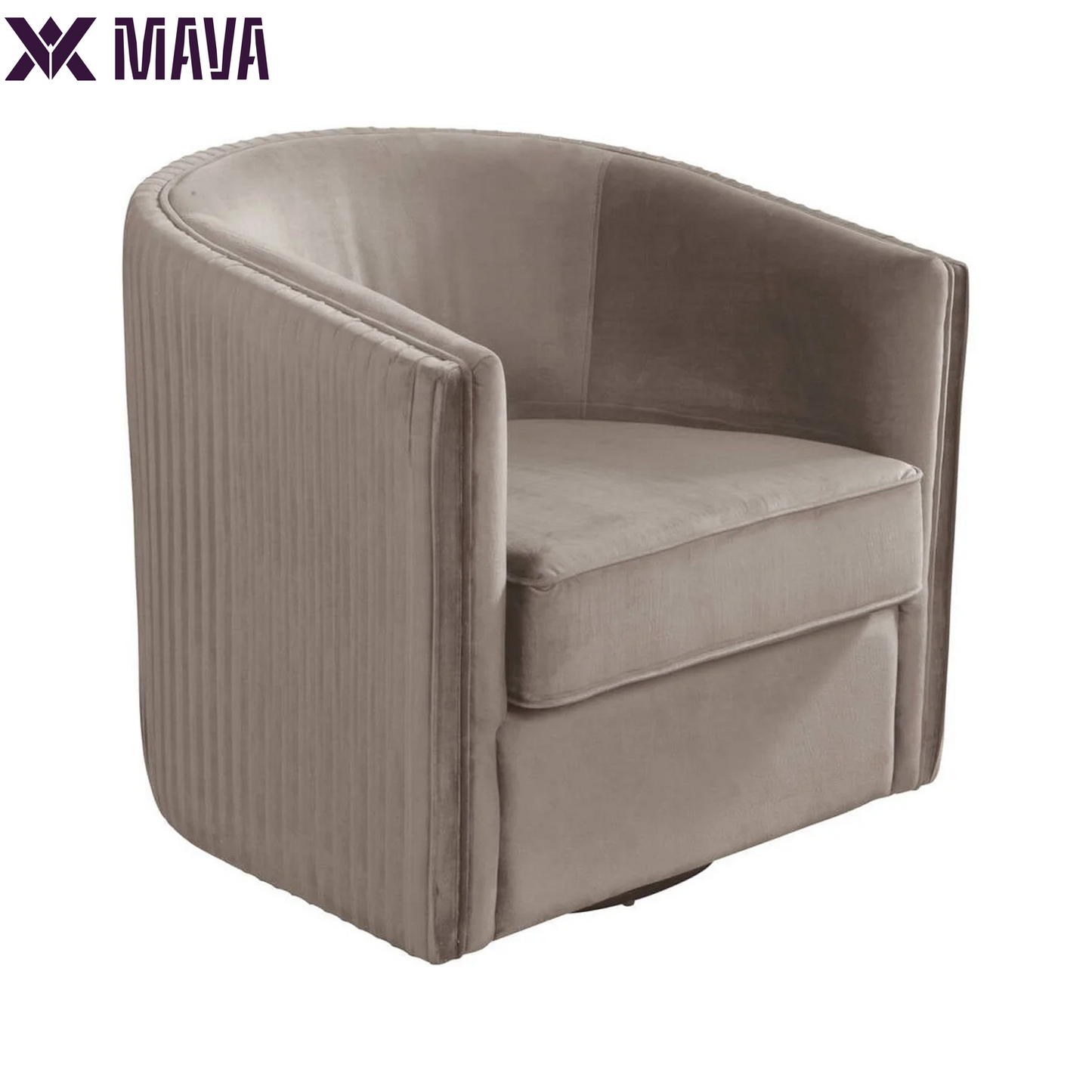 MAVA Home Furniture Maison Swivel Chair - Light Grey