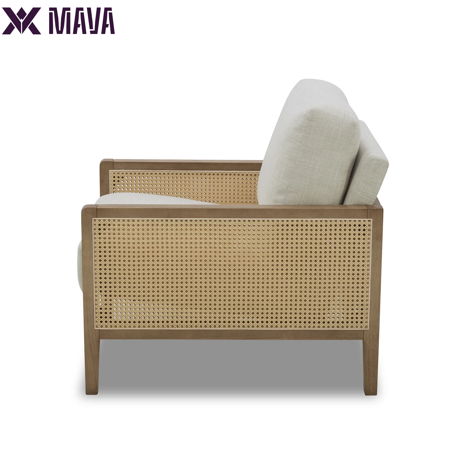 MAVA Caning Accent Chair