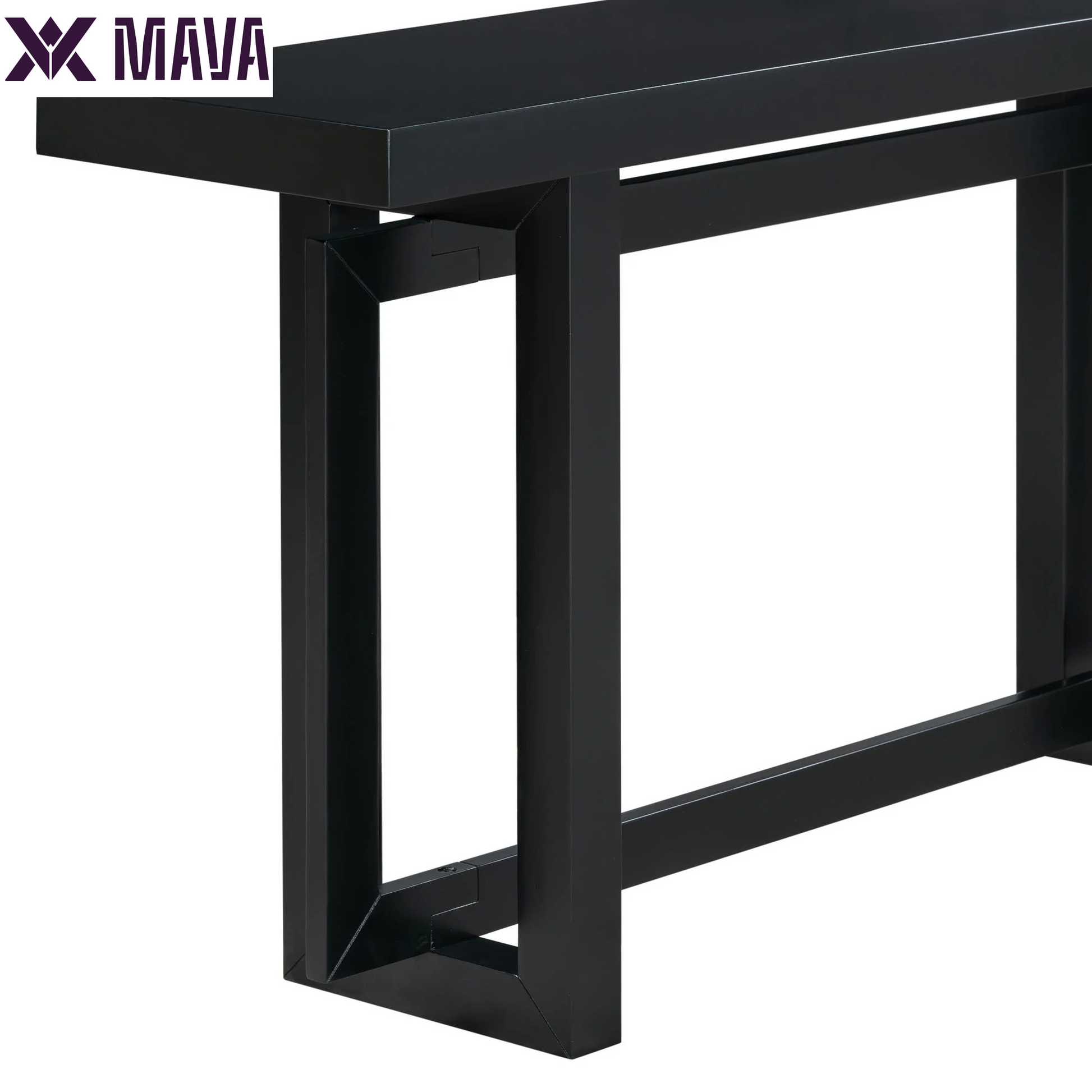 MAVA Modern and Industrial Console Table Sofa Table, Extra Long Entryway Table for Hallway Living Room