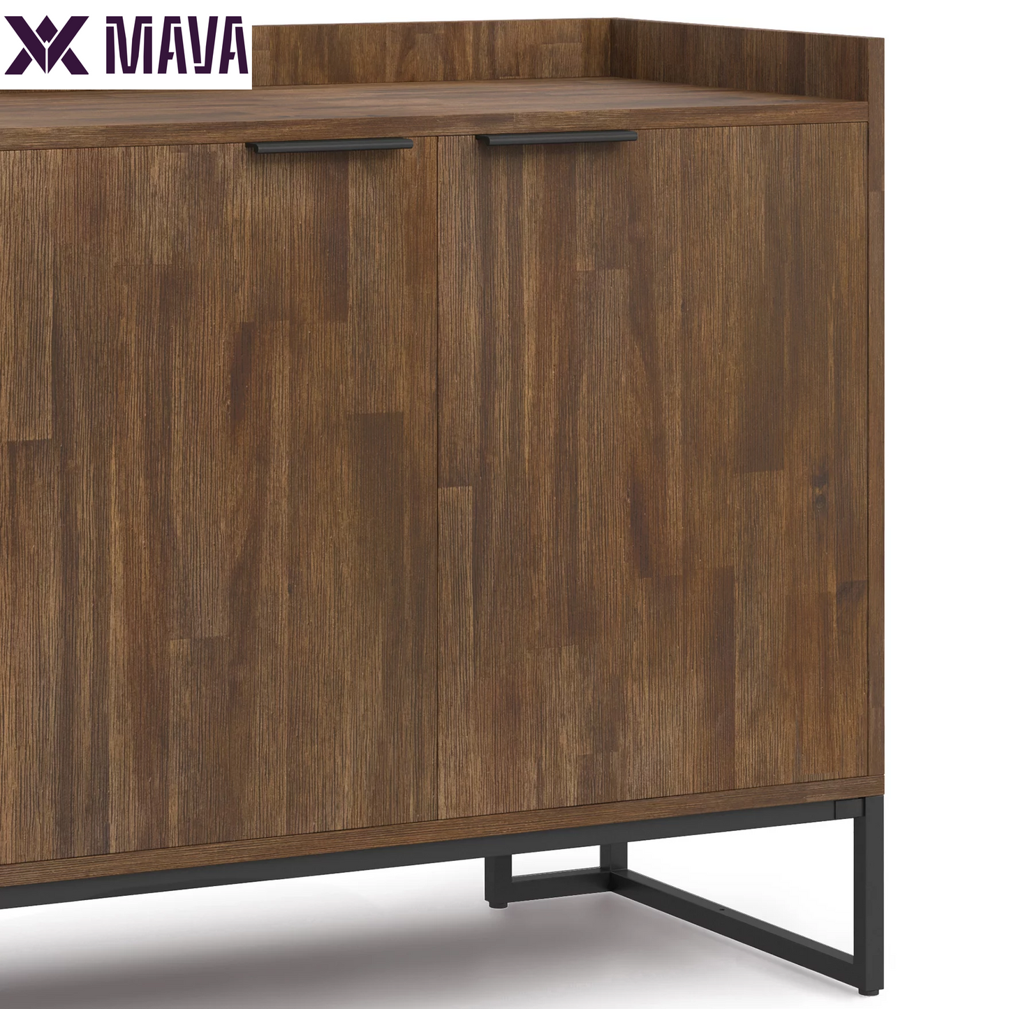 MAVA 18" W Sideboard Buffet in Rustic Natural Aged Brown