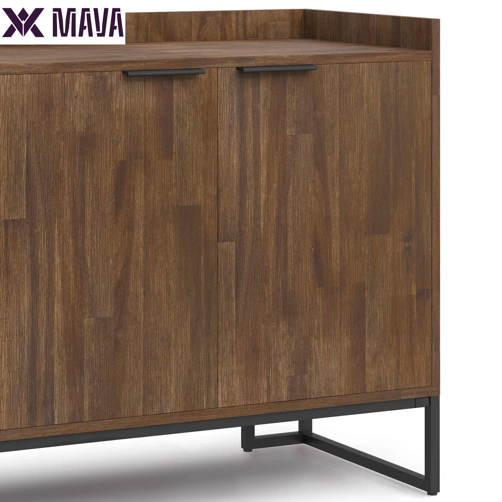 MAVA 18" W Sideboard Buffet in Rustic Natural Aged Brown