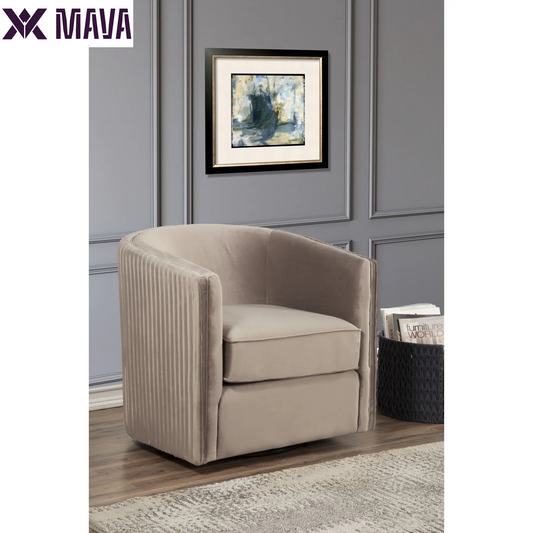 MAVA Home Furniture Maison Swivel Chair - Light Grey