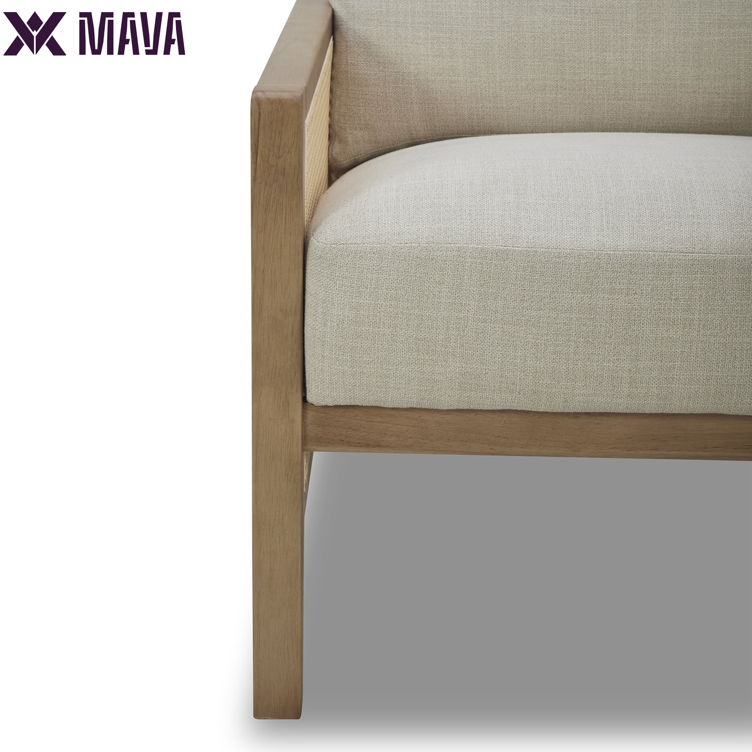 MAVA Caning Accent Chair