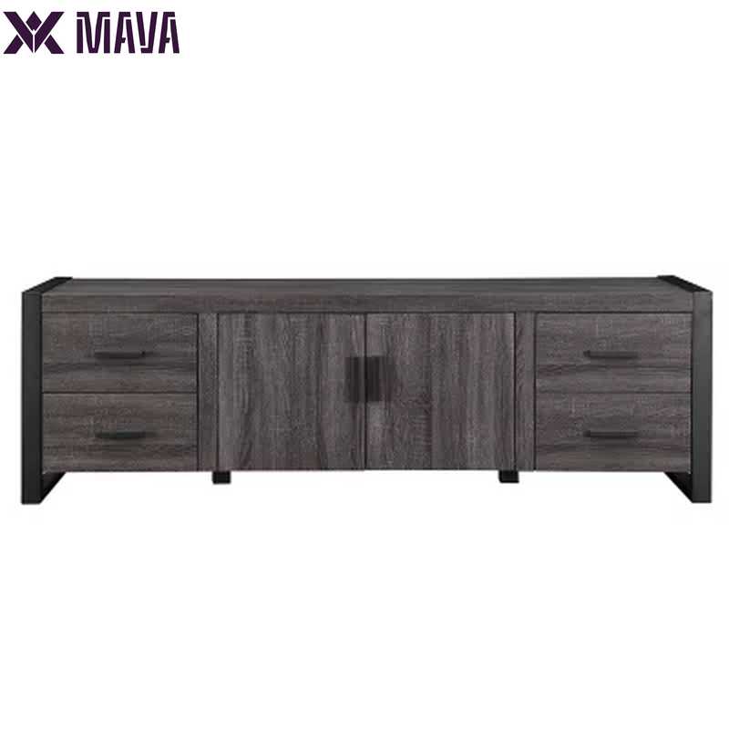 MAVA 70" Industrial TV Stand, Charcoal